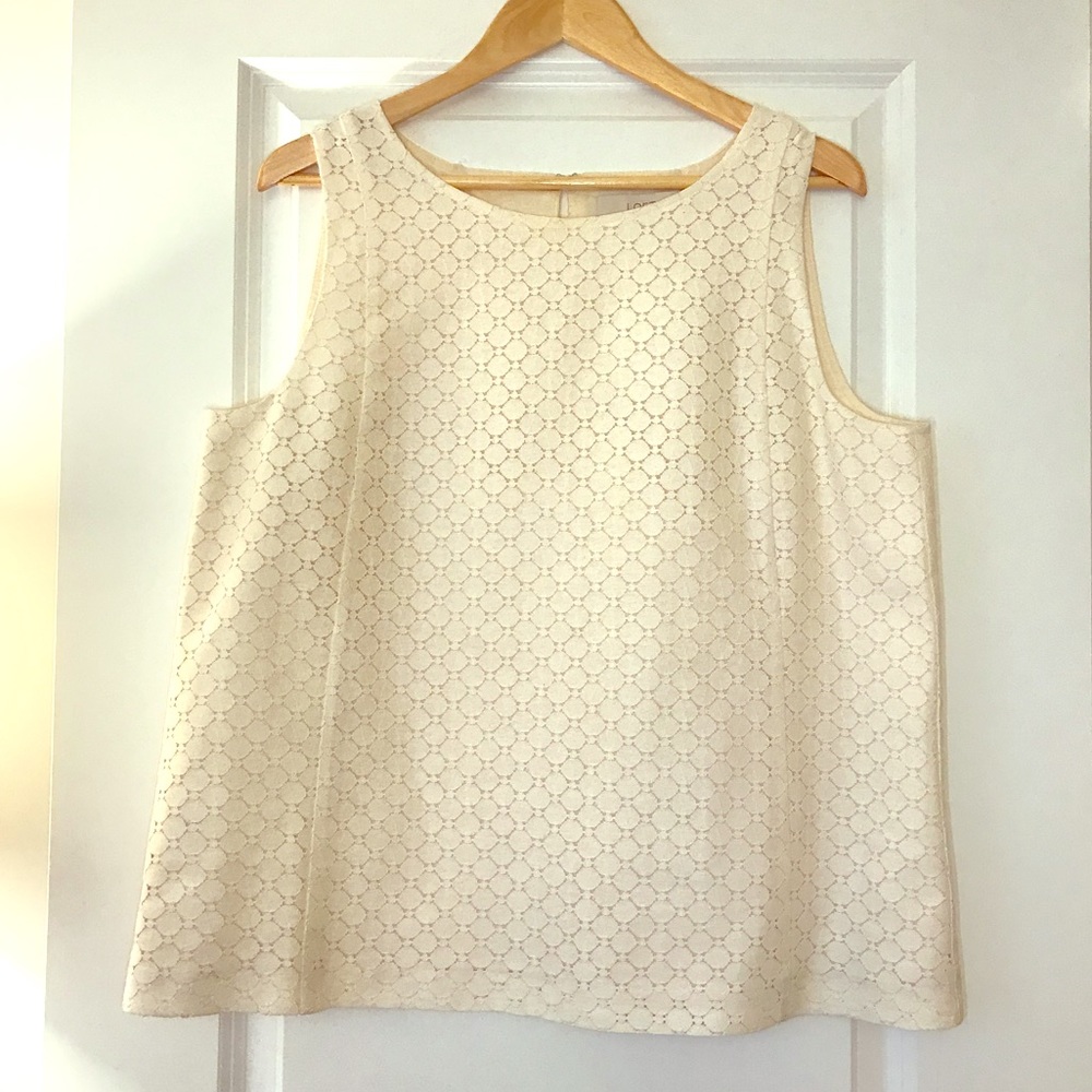NWT LOFT Lace & Lined Top